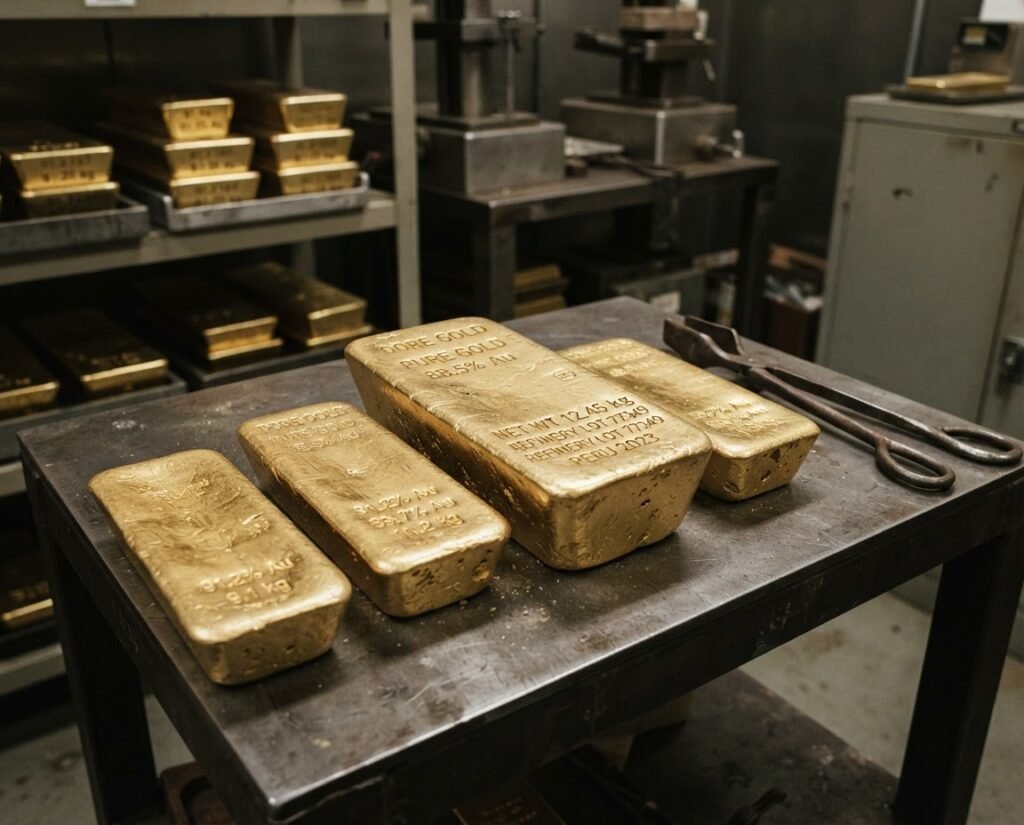Processed gold doré — Manidweepa Minerals gold ore Turkana Kenya